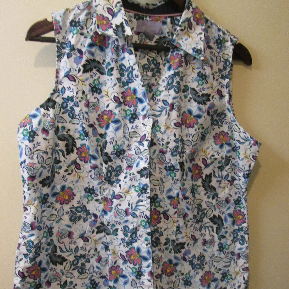 LAURA SCOTT BLOUSE, FITTED, SIZE LARGE PETITE